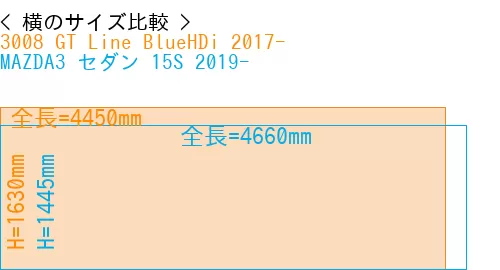 #3008 GT Line BlueHDi 2017- + MAZDA3 セダン 15S 2019-